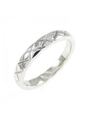 Chanel Ring Platinum Small With Diamond #276247C24B